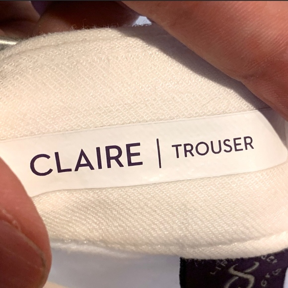 NWT! NYDJ Claire Petite Linen Trouser in White - Picture 4 of 4